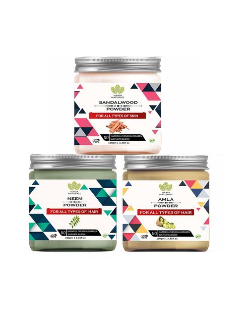 pack of 3 100% pure & natural powder combo - 18635509 - Very Small Image - 1