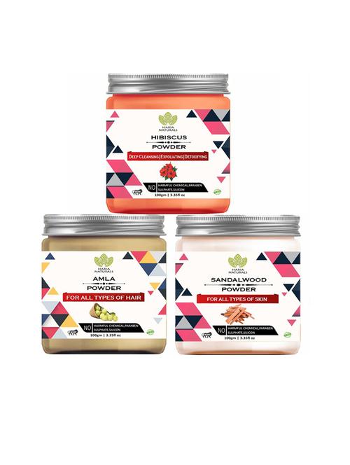 pack of 3 100% pure & natural powder combo - 18635510 - Very Small Image - 1