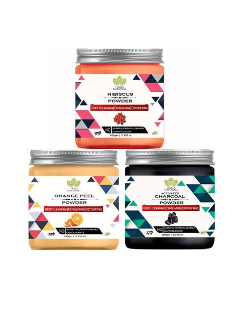 pack of 3 100% pure & natural powder combo - 18635513 - Very Small Image - 1