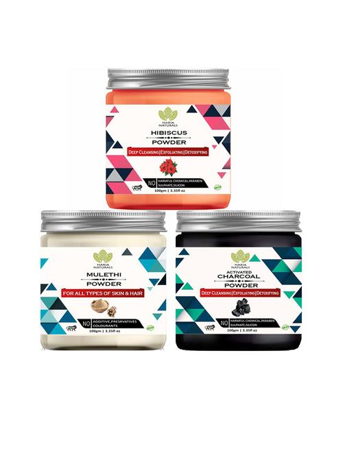 pack of 3 100% pure & natural powder combo - 18635519 - Very Small Image - 1