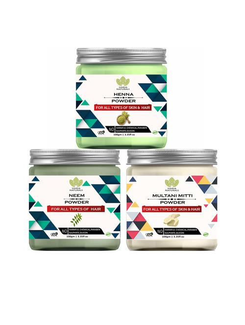 pack of 3 100% pure & natural powder combo - 18635524 - Very Small Image - 1