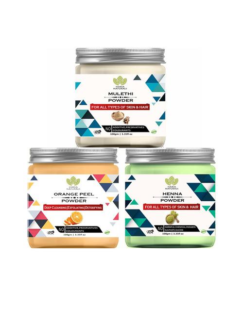 pack of 3 100% pure & natural powder combo - 18635529 - Very Small Image - 1