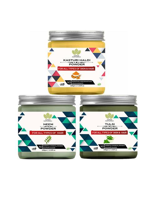 pack of 3 100% pure & natural powder combo - 18635536 - Very Small Image - 1