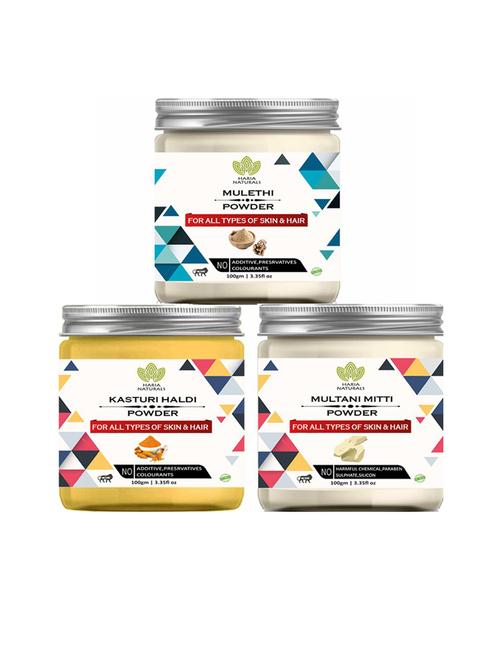 pack of 3 100% pure & natural powder combo - 18635538 - Very Small Image - 1