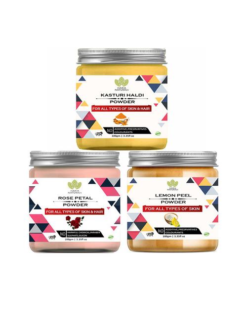 pack of 3 100% pure & natural powder combo - 18635545 - Very Small Image - 1