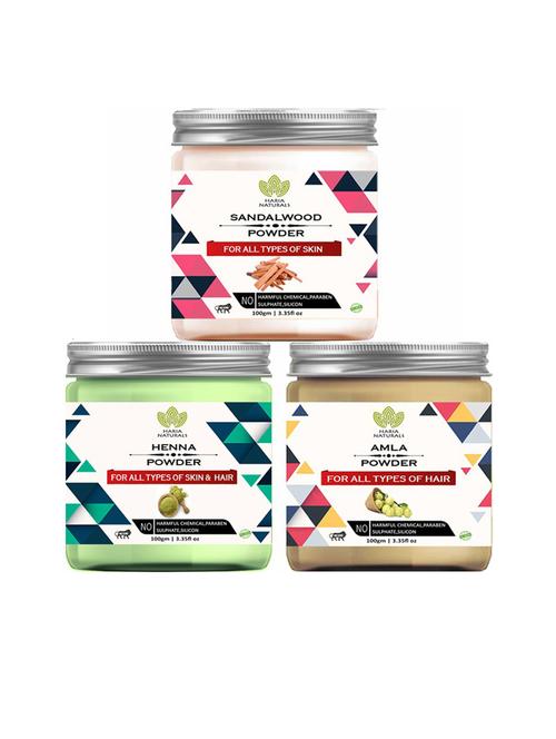 pack of 3 100% pure & natural powder combo - 18635547 - Very Small Image - 1