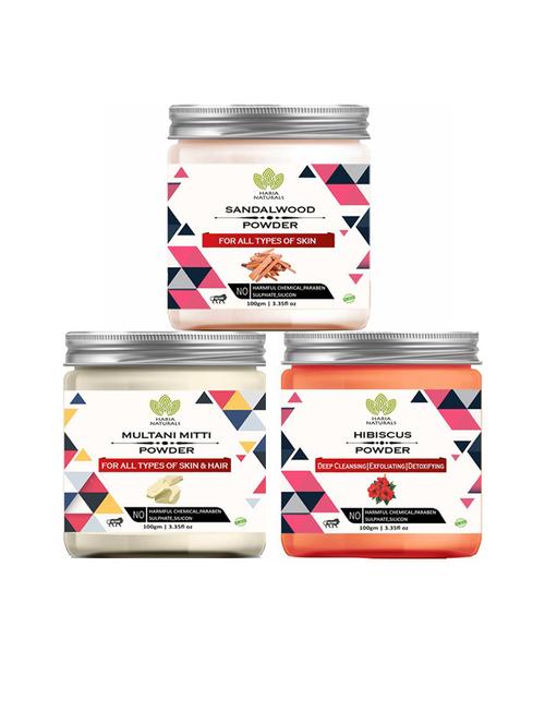 pack of 3 100% pure & natural powder combo - 18635550 - Very Small Image - 1