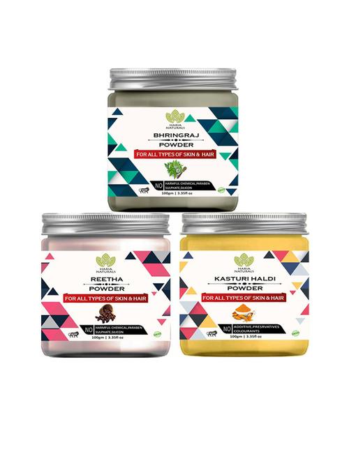 pack of 3 100% pure & natural powder combo - 18635552 - Very Small Image - 1