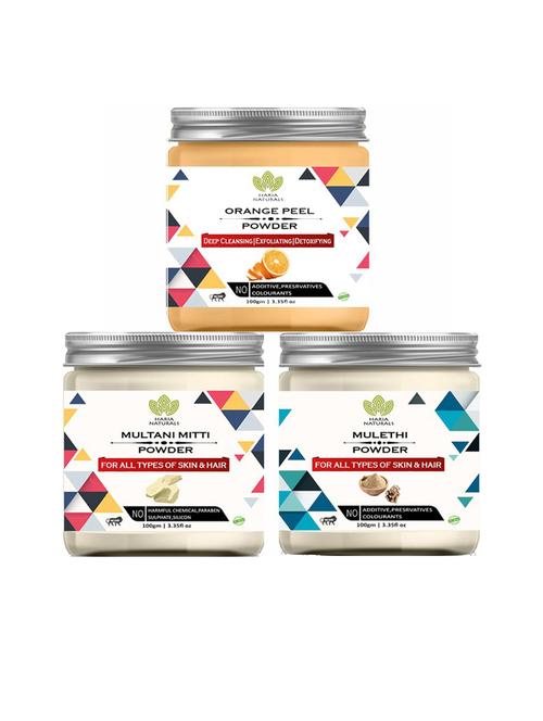 pack of 3 100% pure & natural powder combo - 18635560 - Very Small Image - 1