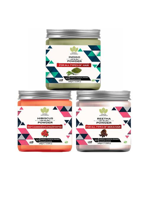 pack of 3 100% pure & natural powder combo - 18635567 - Very Small Image - 1