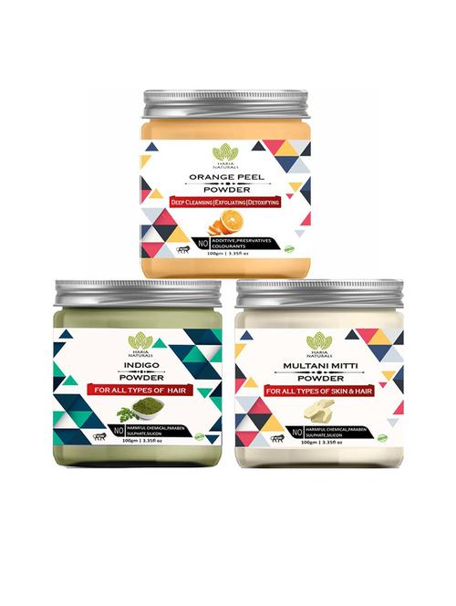 pack of 3 100% pure & natural powder combo - 18635576 - Very Small Image - 1