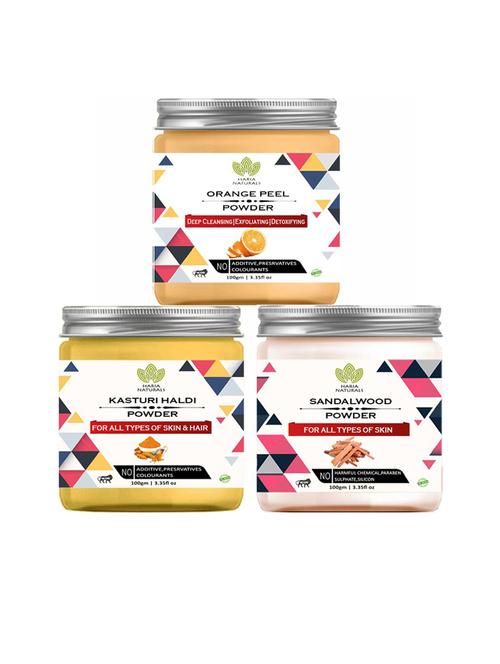 pack of 3 100% pure & natural powder combo - 18635577 - Very Small Image - 1