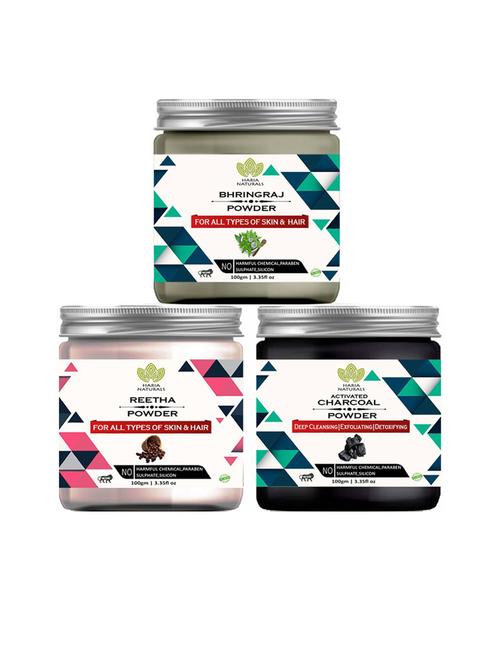pack of 3 100% pure & natural powder combo - 18635597 - Very Small Image - 1