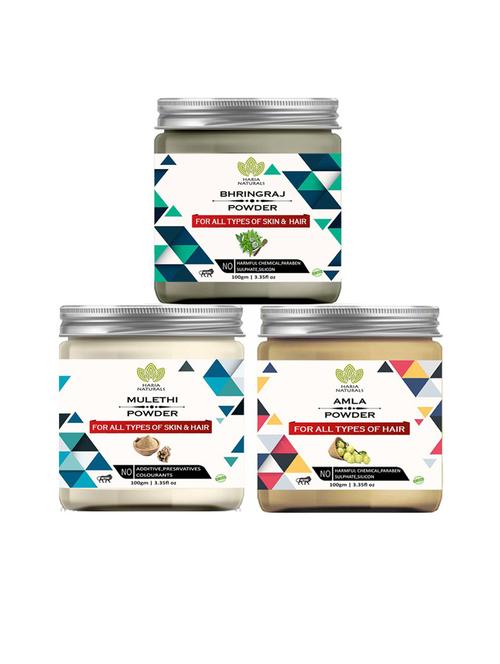 pack of 3 100% pure & natural powder combo - 18635601 - Very Small Image - 1