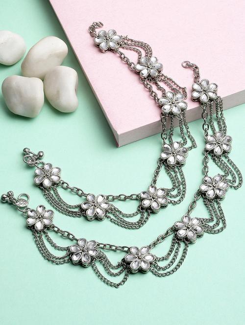 silver metal anklet  - 18635662 - Very Small Image - 1