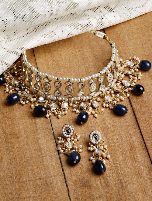 gold plated necklaces and earring set - 18636014 - Very Small Image - 1