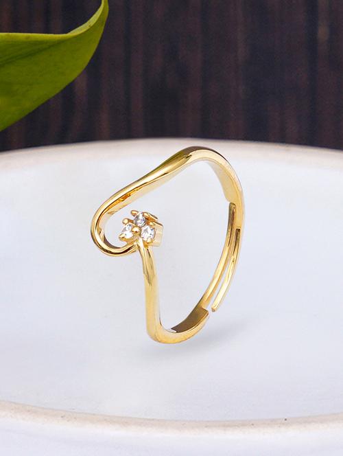 gold metal finger  ring - 18636178 - Very Small Image - 1