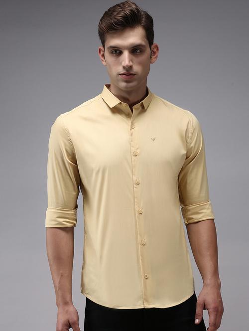 Mens Solid Casual Shirt - 18636865 - Very Small Image - 1