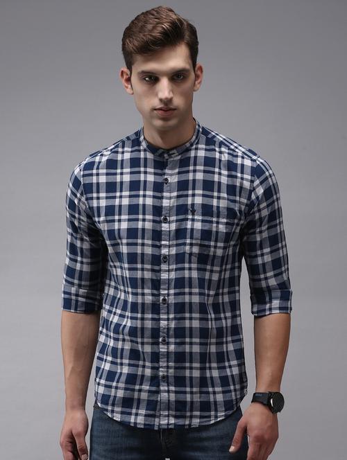 mens checks casual shirt - 18636896 - Very Small Image - 1