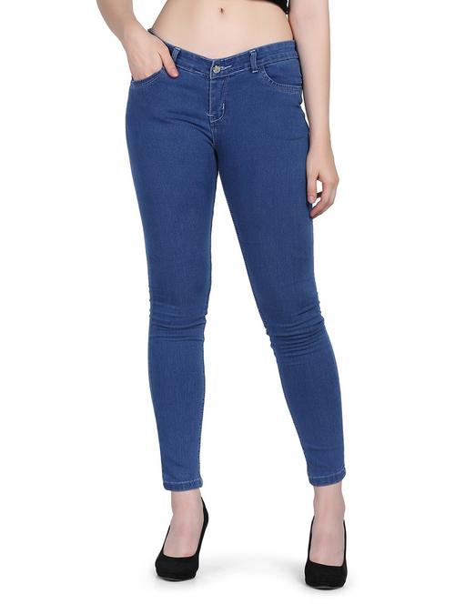 mid rise no washed denim jeans - 18637096 - Very Small Image - 1