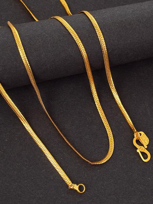 gold plated chain necklace - 18637374 - Very Small Image - 1