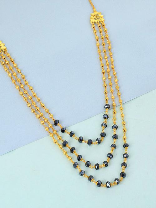 gold plated layered necklace  - 18637377 - Very Small Image - 1
