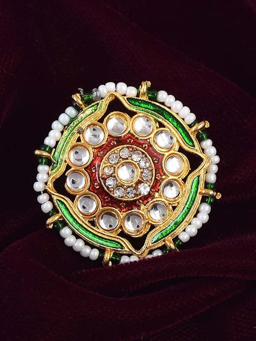 gold brass finger  ring - 18637558 - Very Small Image - 1