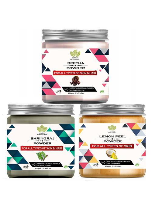 pack of 3 100% pure & natural powder combo - 18637736 - Very Small Image - 1