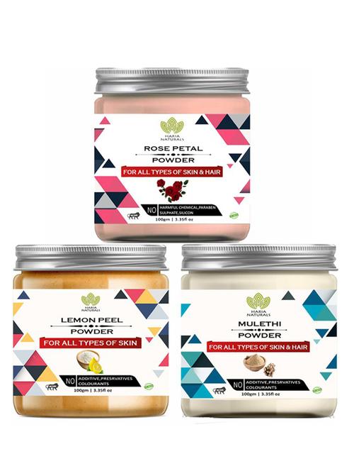 pack of 3 100% pure & natural powder combo - 18637740 - Very Small Image - 1