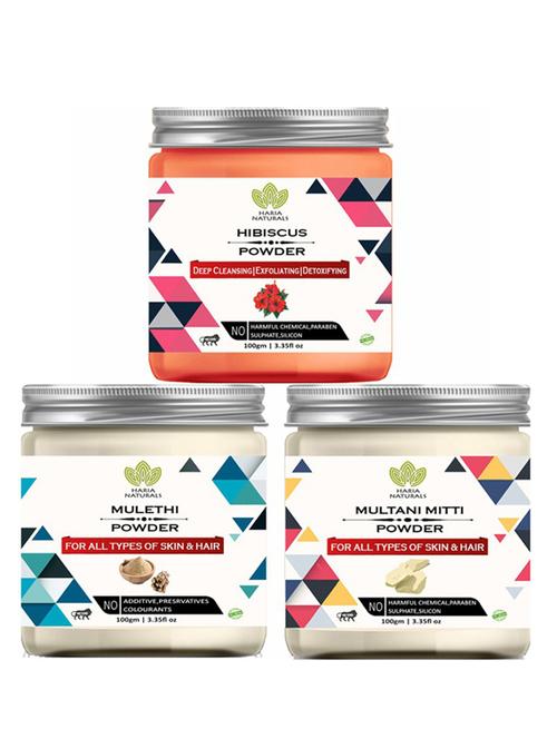 pack of 3 100% pure & natural powder combo - 18637742 - Very Small Image - 1