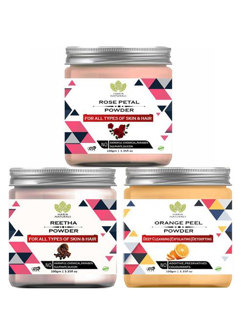 pack of 3 100% pure & natural powder combo - 18637745 - Very Small Image - 1