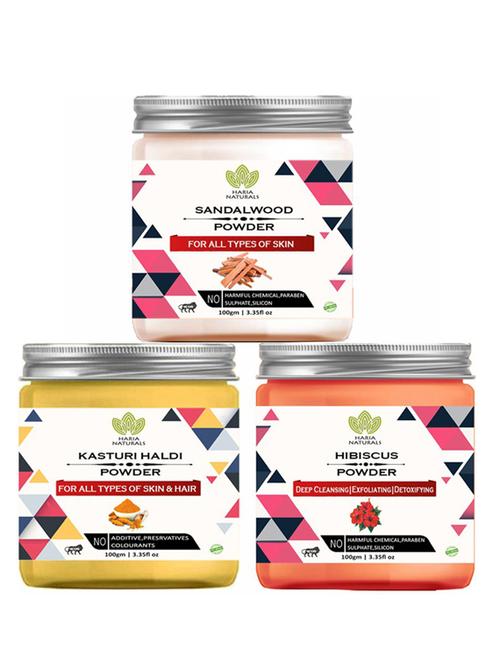 pack of 3 100% pure & natural powder combo - 18637748 - Very Small Image - 1