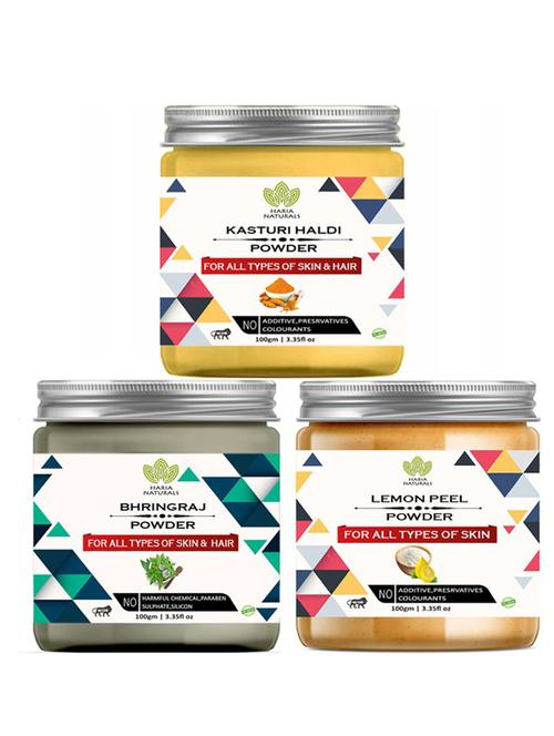 pack of 3 100% pure & natural powder combo - 18637749 - Very Small Image - 1