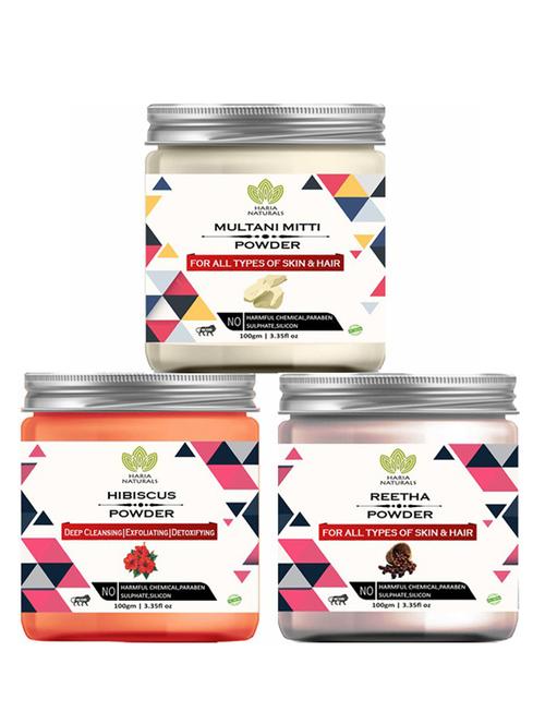 pack of 3 100% pure & natural powder combo - 18637752 - Very Small Image - 1