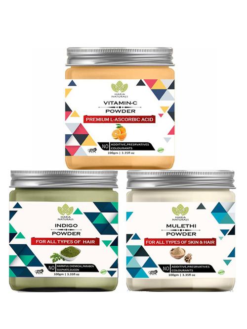 pack of 3 100% pure & natural powder combo - 18637758 - Very Small Image - 1