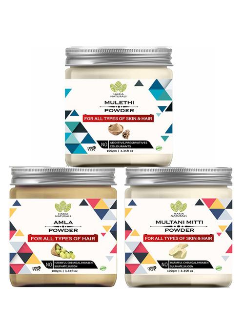 pack of 3 100% pure & natural powder combo - 18637761 - Very Small Image - 1
