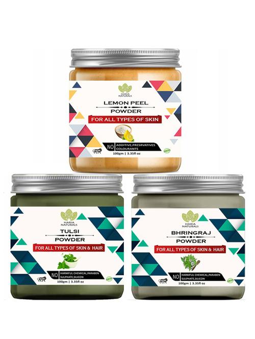 pack of 3 100% pure & natural powder combo - 18637778 - Very Small Image - 1