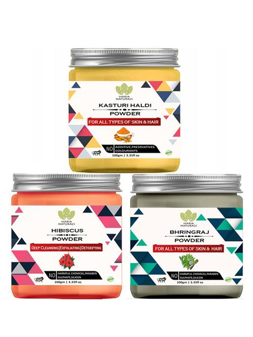 pack of 3 100% pure & natural powder combo - 18637780 - Very Small Image - 1