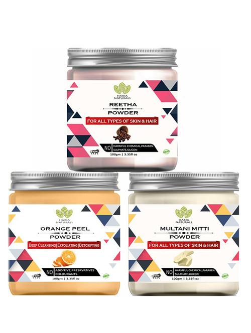 pack of 3 100% pure & natural powder combo - 18637782 - Very Small Image - 1