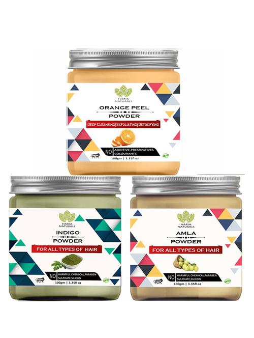 pack of 3 100% pure & natural powder combo - 18637784 - Very Small Image - 1