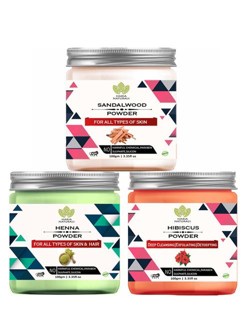 pack of 3 100% pure & natural powder combo - 18637785 - Very Small Image - 1