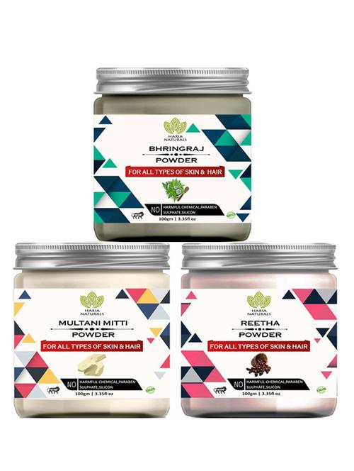 pack of 3 100% pure & natural powder combo - 18637787 - Very Small Image - 1