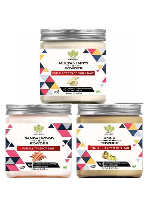 pack of 3 100% pure & natural powder combo - 18637798 - Very Small Image - 1