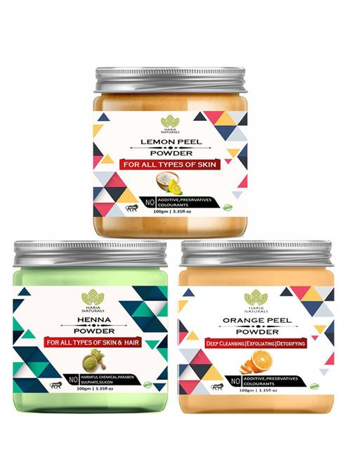 pack of 3 100% pure & natural powder combo - 18637801 - Very Small Image - 1