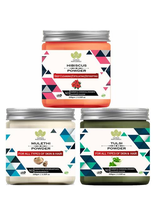 pack of 3 100% pure & natural powder combo - 18637802 - Very Small Image - 1