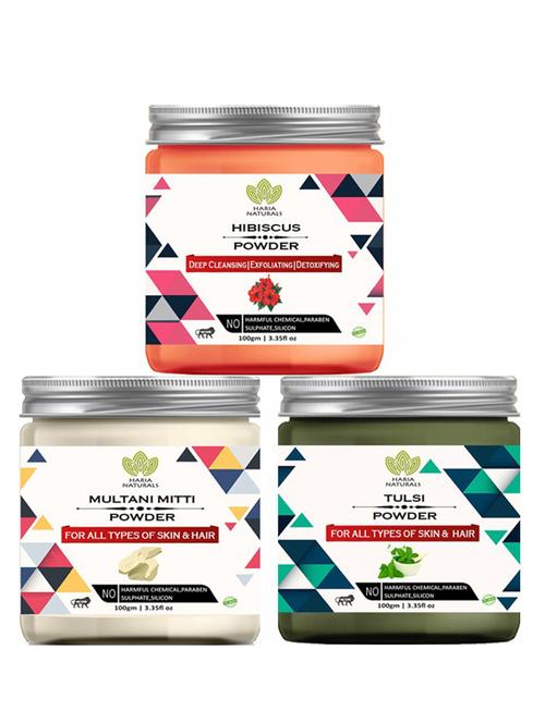 pack of 3 100% pure & natural powder combo - 18637803 - Very Small Image - 1