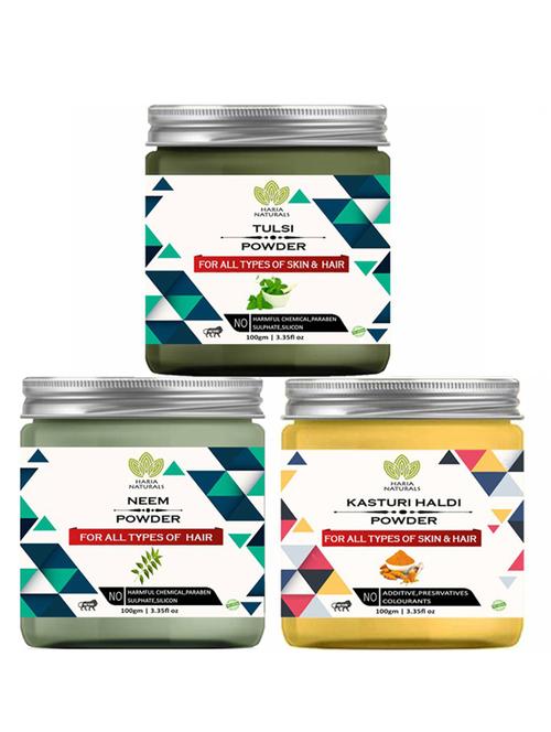 pack of 3 100% pure & natural powder combo - 18637804 - Very Small Image - 1