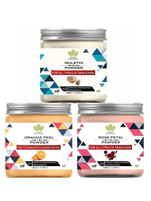pack of 3 100% pure & natural powder combo - 18637806 - Very Small Image - 1