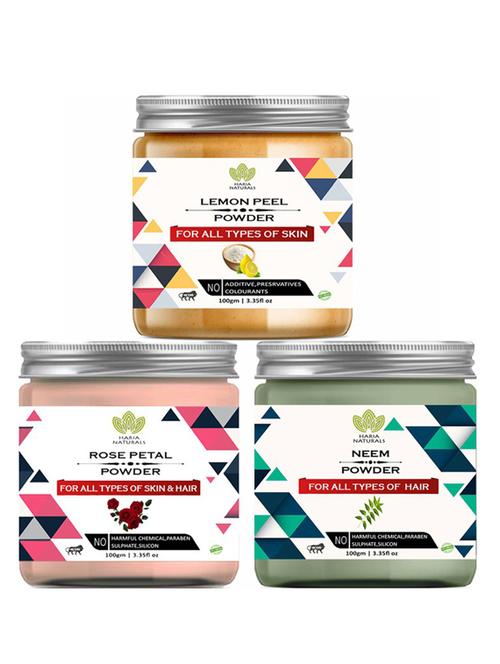 pack of 3 100% pure & natural powder combo - 18637809 - Very Small Image - 1