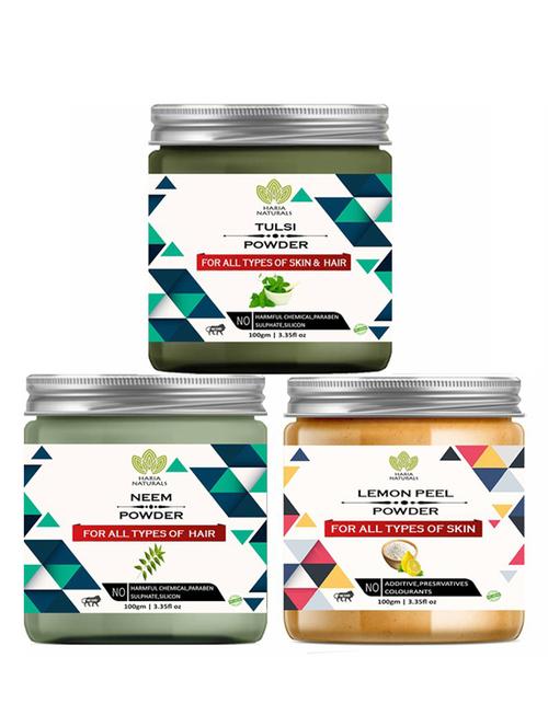 pack of 3 100% pure & natural powder combo - 18637810 - Very Small Image - 1